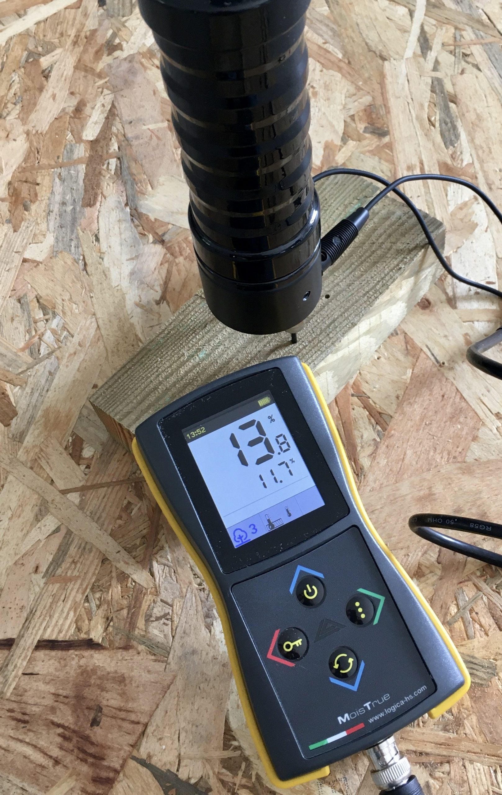℉ Compteur de temp&ea Kshzmoto Humidimètre pour bois LCD Testeur dhumidité dhumidité numérique à broche Type de broche Détecteur de fuite deau et dhumidité avec 4 modes de maintien des données ℃ 